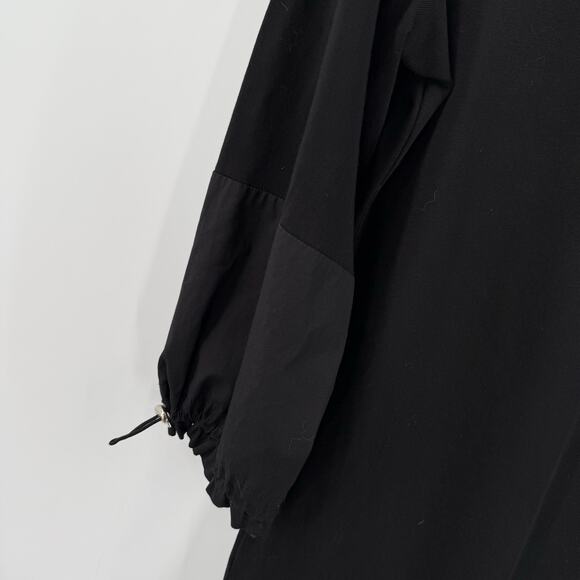 E.L.I. Top Size Medium Black Luxury Knit Peruvian Pima Cotton Stretch Drawstring - Picture 8 of 13